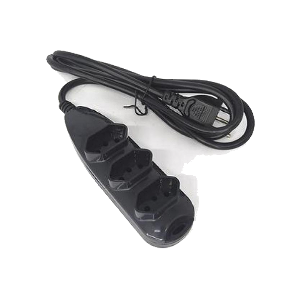 Extensão 3 tomadas 2P+T com 5 mts 10A 250V mb tech