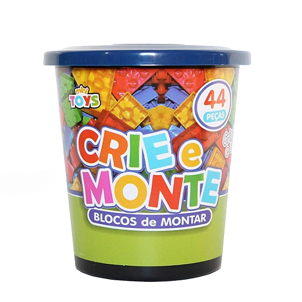 Brinquedo crie e monte c/44 peças