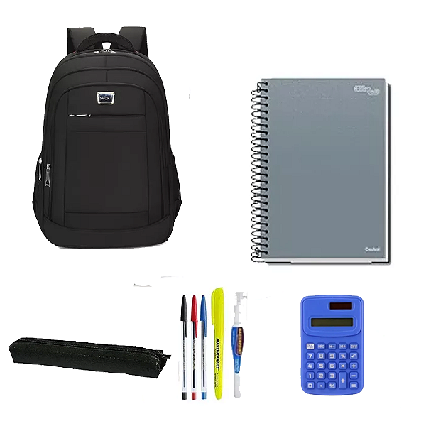 Kit Escola/universitário Masculino Juvenil/infantil Mochila