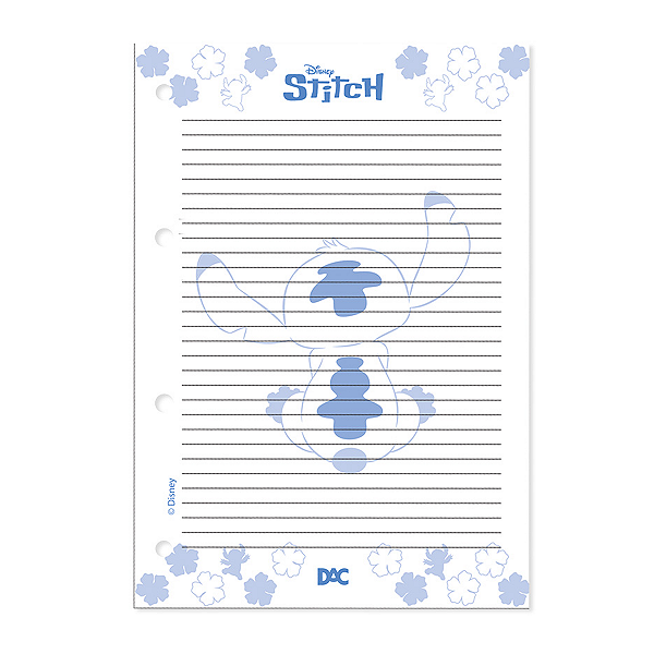 Refil para fichário universitário 96FLS Stitch dac