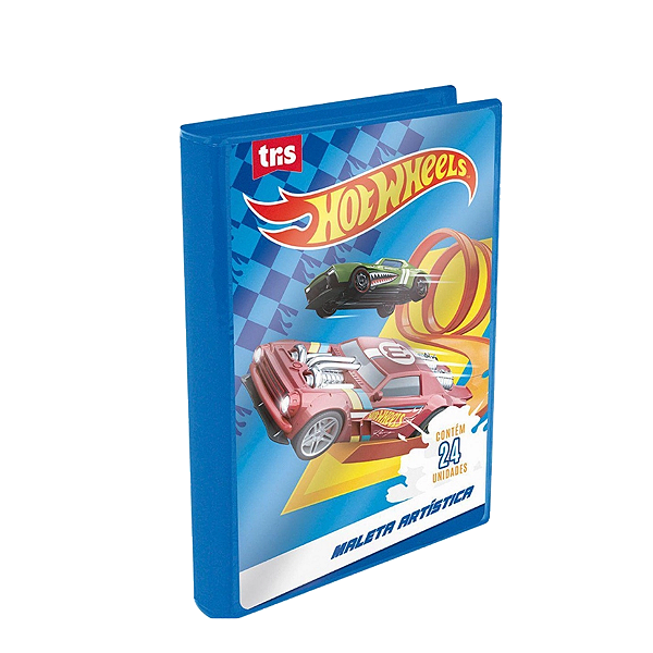 Maleta artística 24 peças Hotwheels Tris