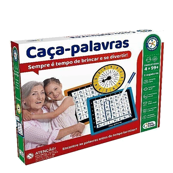 Jogo de tabuleiro caça palavras Pais e filhos