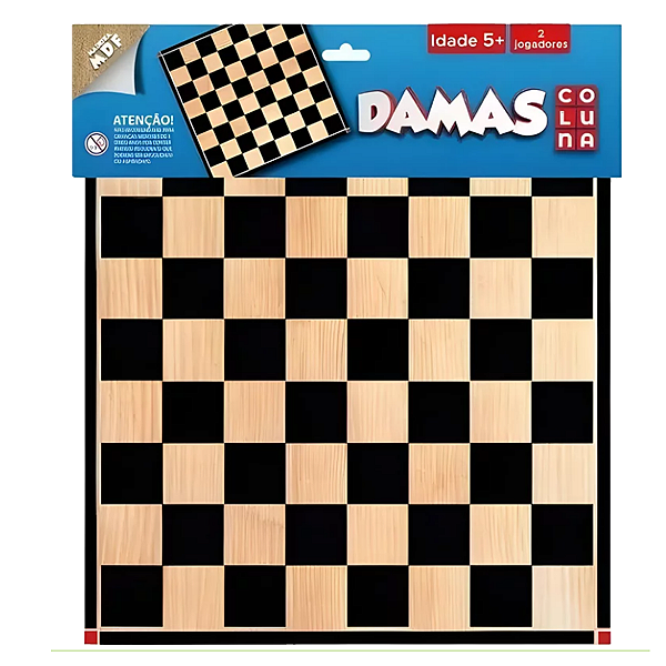 Jogo de damas em madeira Gala