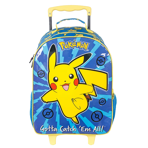 Mochilete com rodas infantil pokémon xeryus