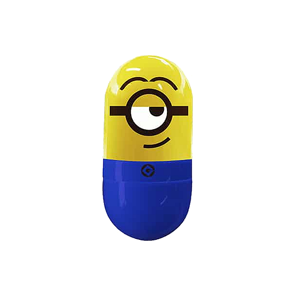 Marca texto amarelo neon minions Tris