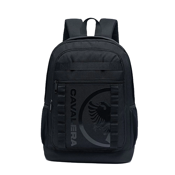 Mochila costas 100% poliéster preto cavalera