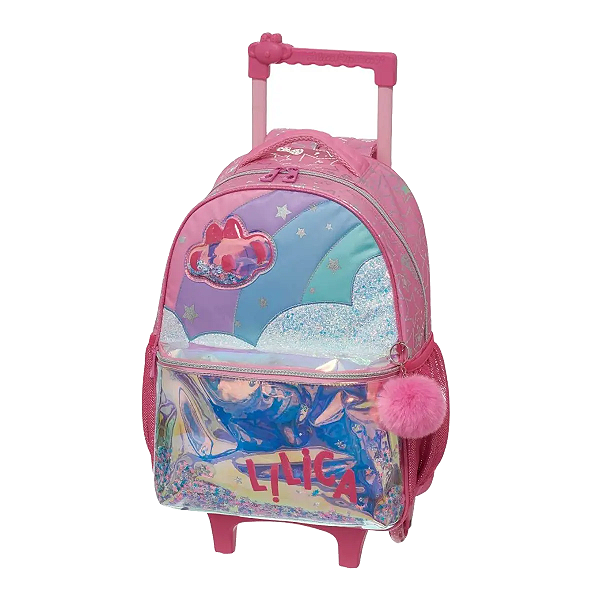 Mochila de carrinho lilica ripilica rosa pacific