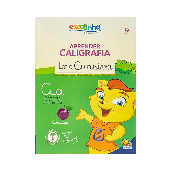 Escolinha Aprender Caligrafia Letra cursiva TodoLivro