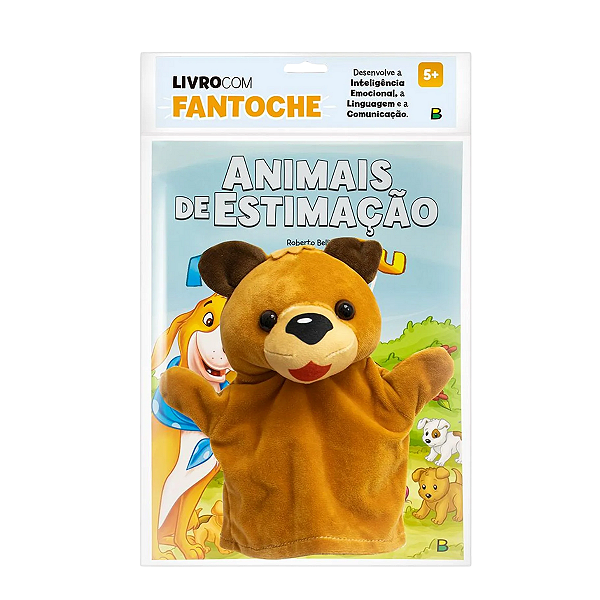 Livro infantil c/ Fantoche Animais de Estimação TodoLivro