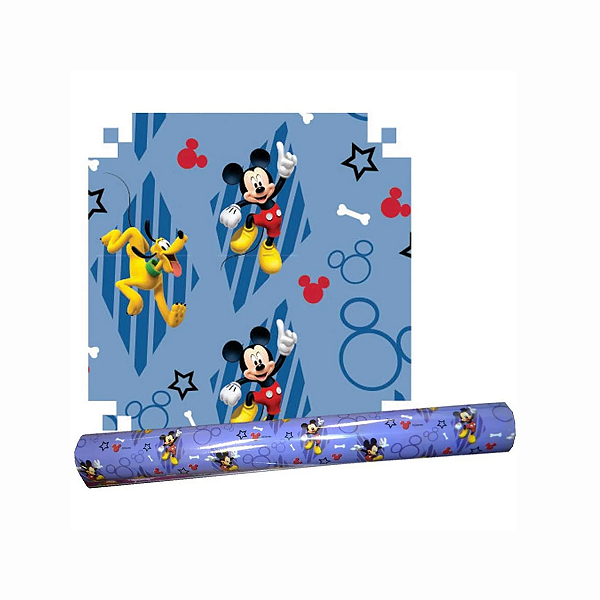 Papel Adesivo Mickey Metalico Disney vini-tac vmp