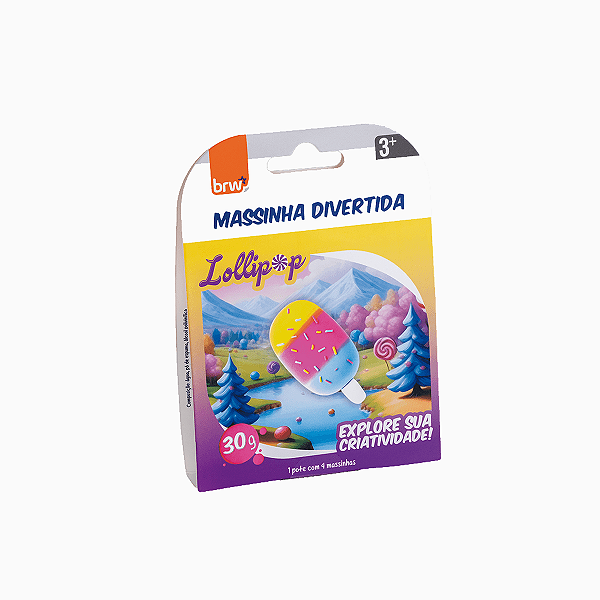 Massa de modelar Divertida lollipop