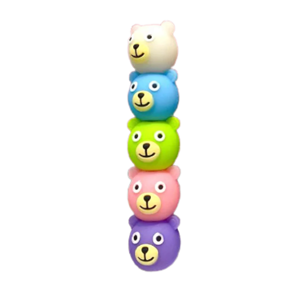 Marca Texto com 5 cores Animais Kingdom Ursinho