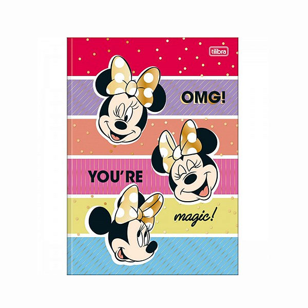 Caderno Brochurão Capa Dura 80 folhas Minnie Tilibra