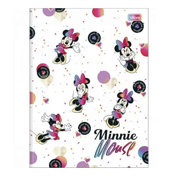 Caderno Brochurão Capa Dura 48 folhas Minnie Tilibra