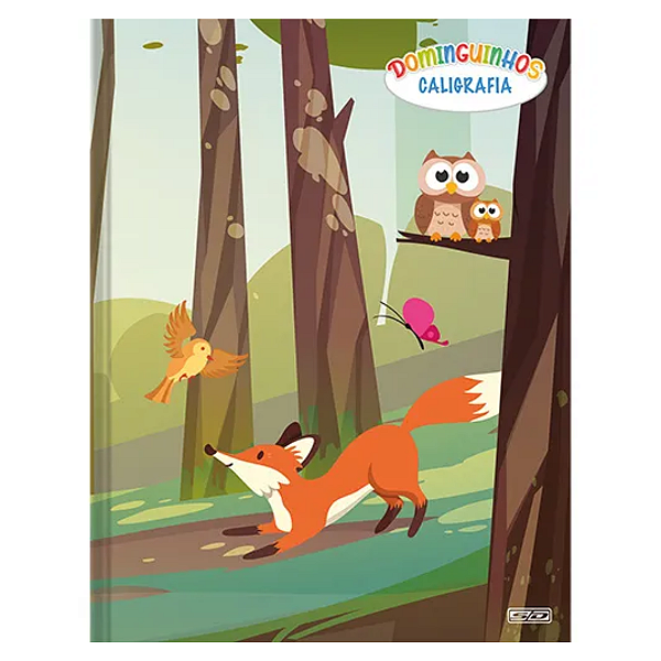 Caderno Brochurão Capa Dura Caligrafia 40fls Dominguinhos Animativa