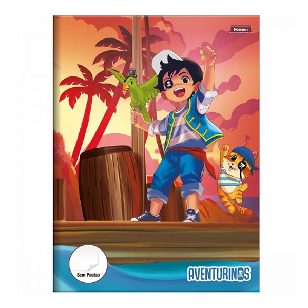 Caderno Brochurão Sem Pauta Aventurinos 60fls foroni