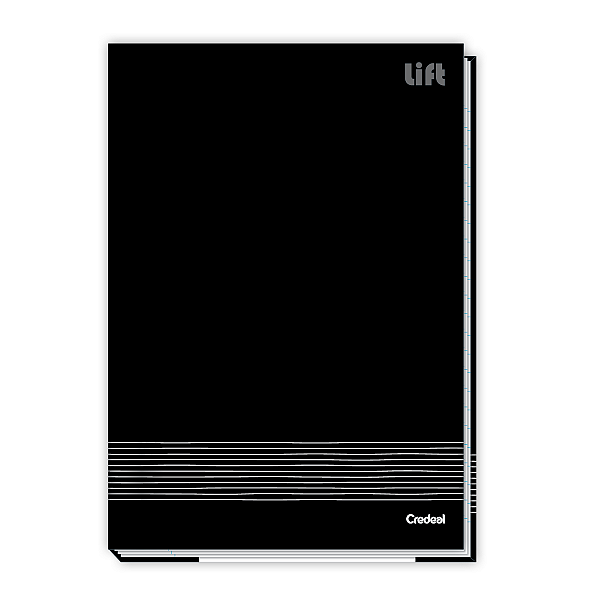 Caderno Brochura 1/4 pequeno 96fls Lift Credeal