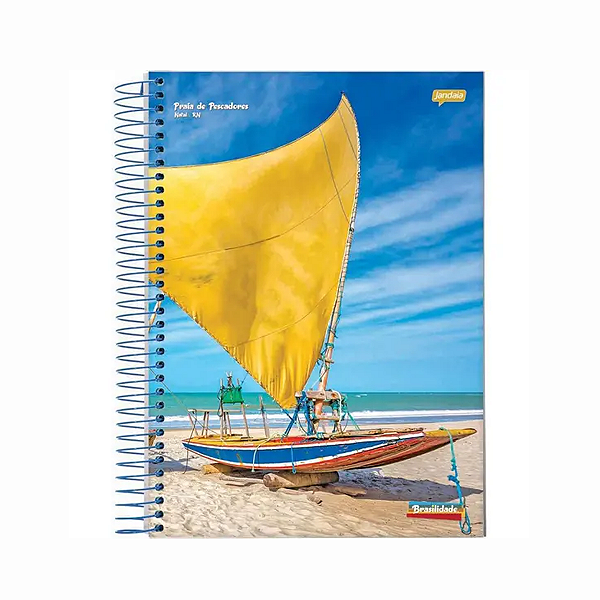Caderno Espiral Capa Flex 1/4 Brasilidade 96fls Jandaia
