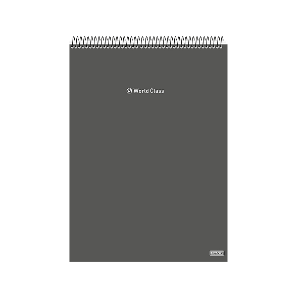 Caderno Espiral Universitário Vertical Wold Class 80 folhas São Domingos