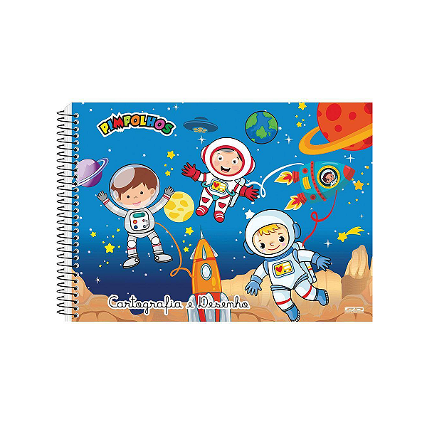 Caderno Espiral Cartografia 60fls Pimpolhos São Domingos