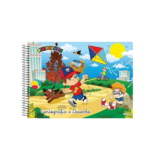 Caderno Espira Capa Dural Cartografia 60fls Pimpolhos São Domingos