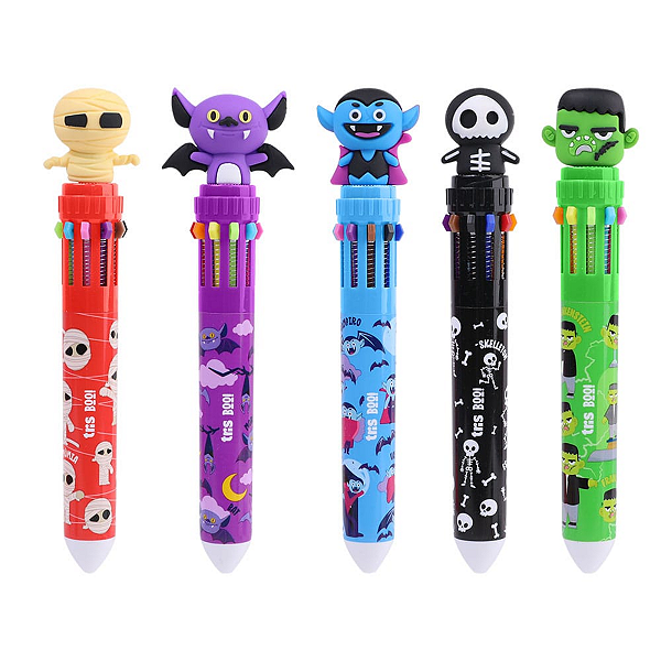 Caneta Esferográfica BOO!! 10 Cores Tris