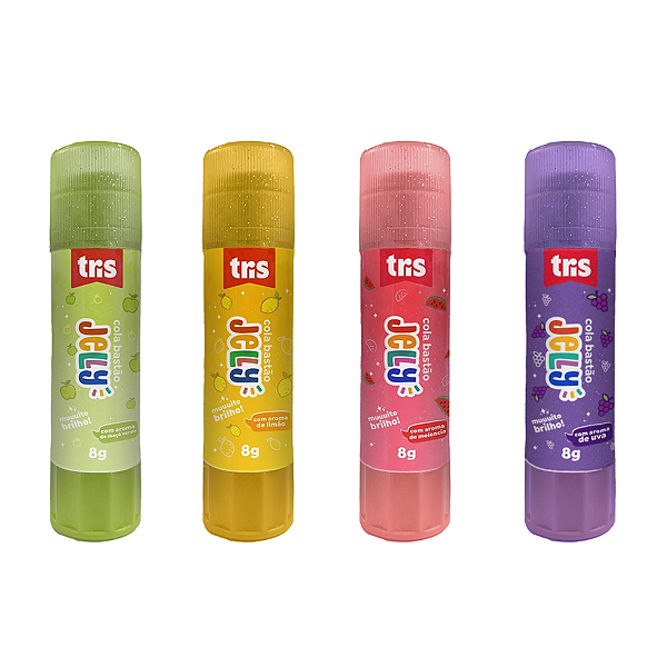Cola Bastão Jelly tem cheirinho de fruta Tris