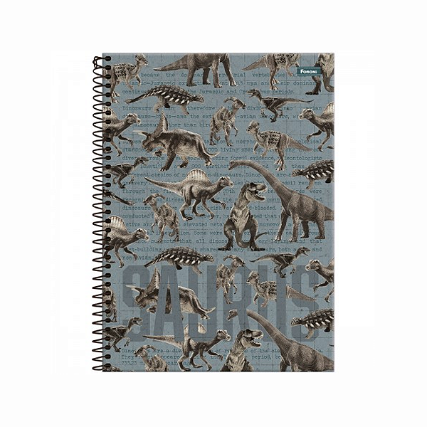 Caderno Universitário Capa Dura 10 matéria Sauros Jandaia