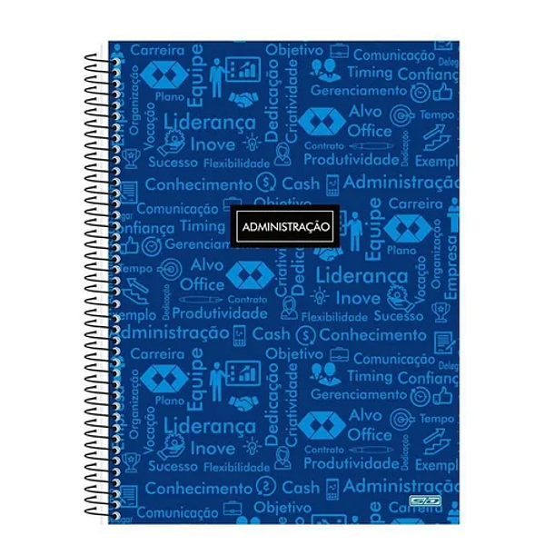 Caderno Espiral Capa dura 10mat/160fls Administração SD