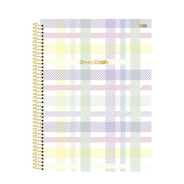 Caderno Espiral Cd 10 Matérias/160fls SharpDash SD