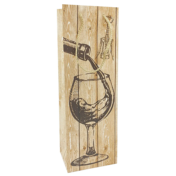 Sacola p/ Presente de Vinho Yins Paper