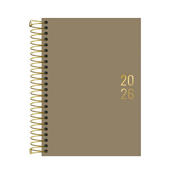 Agenda Espiral Capa dura 1/4 pequeno Napoli 176fls Tilibra