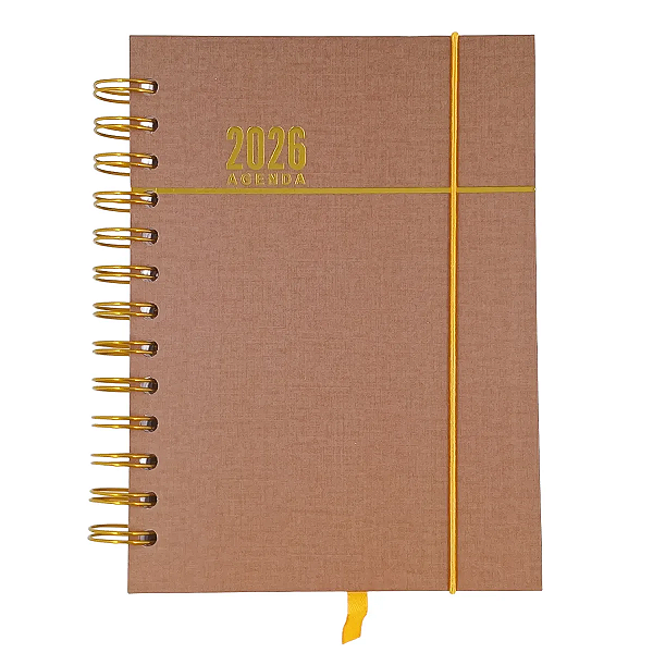 Agenda Espiral Capa dura 2026 12,9x17,9cm 168fls  Interponte