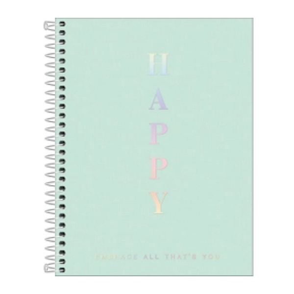 Caderno Espiral Capa dura Happy 160fls/10mat Tilibra