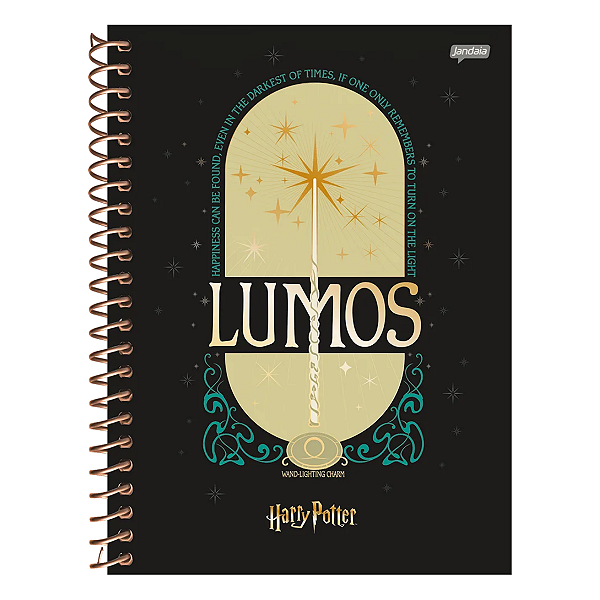 Caderno Espiral Cd Colegial Harry Potter 10mat/160fls Jandaia