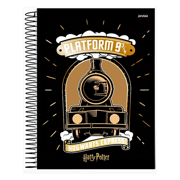 Caderno Espiral Cd Colegial Harry Potter 160fls Jandaia