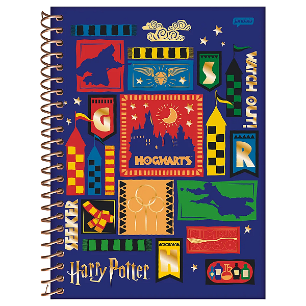 Caderno Espiral Colegial Harry Potter 160fls Jandaia