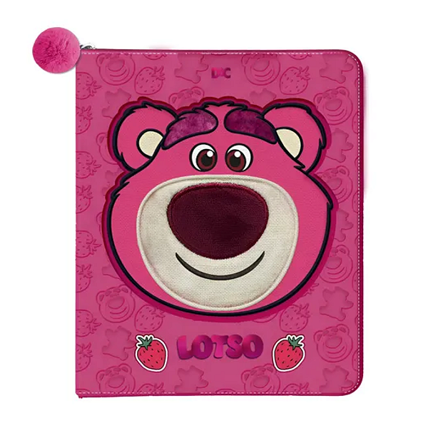 Caderno Argolado Universitário Pelúcia Lotso Dac