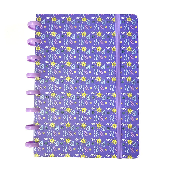 Caderno Inteligente Lilás A5 80fls Skypaper