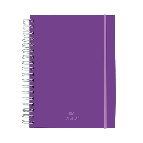 Caderno Smart Espiral Cd Universitário 10 Divisórias/80 folhas Vison Roxo Dac
