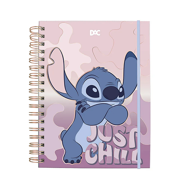 Caderno Smart Colegial Espiral Cd Stitch 10Div/80fls Dac