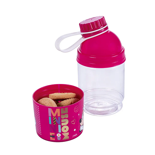 Garrafa Compartimento Minnie 360ml Plasútil