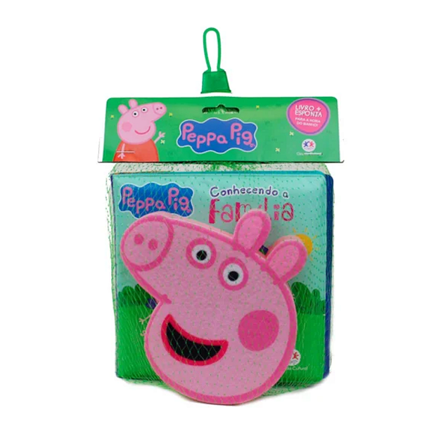 Livro Infantil Banho C/Esponja Peppa Pig Ciranda Cultural
