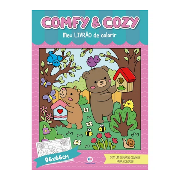 Livro Infantil D/Colorir Comfy and Cozy Ciranda Cultural