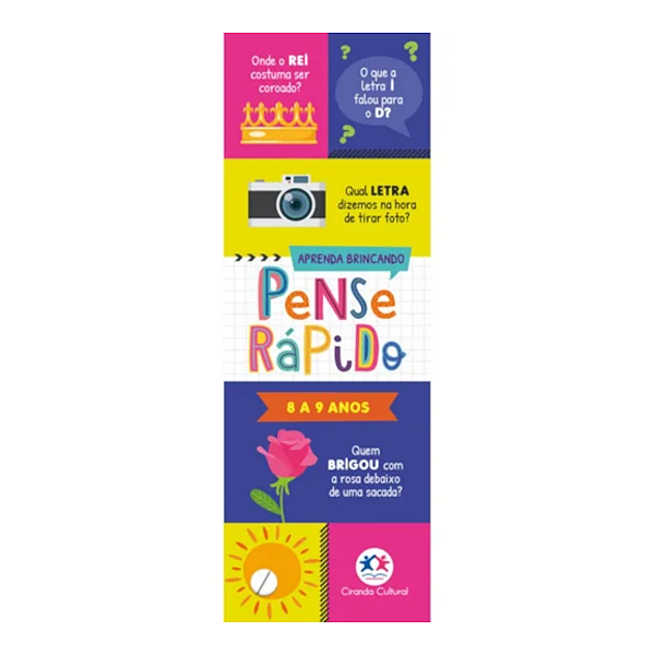 Livro Infantil Pense Rápido 8 a 9 anos Ciranda Cultural