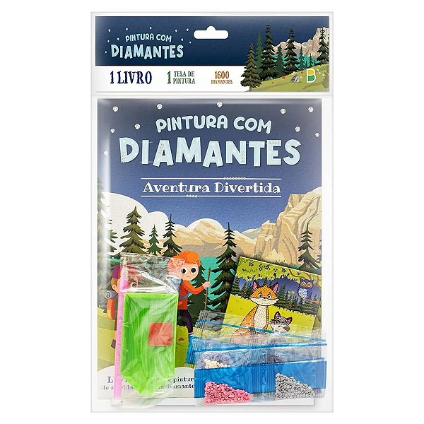 Livro Infantil Pintura C/Diamantes Aventura Divertida TodoLivro