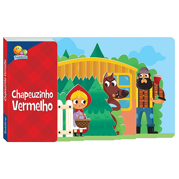 Livro Infantil Conto C/Abas Chapeuzinho Vermelho TodoLivro