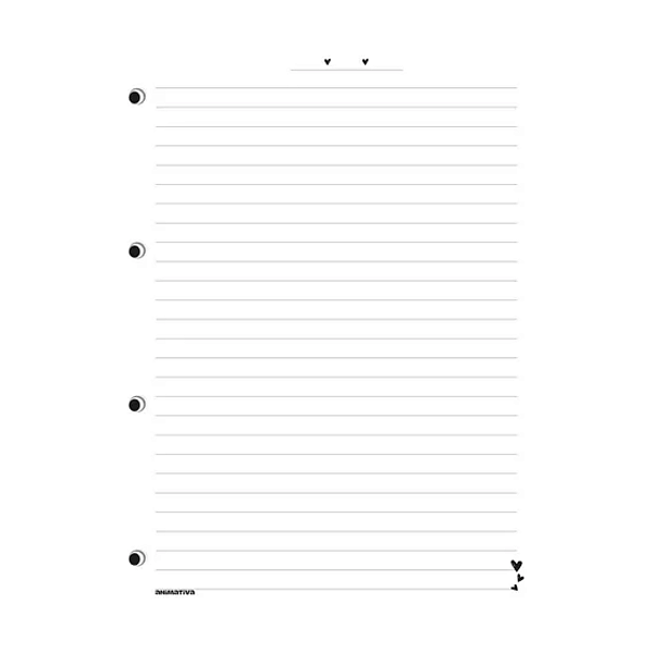Refil de caderno C/4 furos 80fls Sweet Cherry Animativa