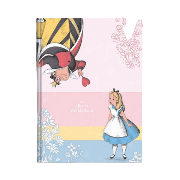 Caderno Brochurão Capa dura Alice In Woderland 80fls Animativa