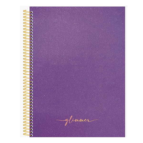 Caderno Espiral Capa Dura Colegial 10Mat/160fls Glimmer Animativa